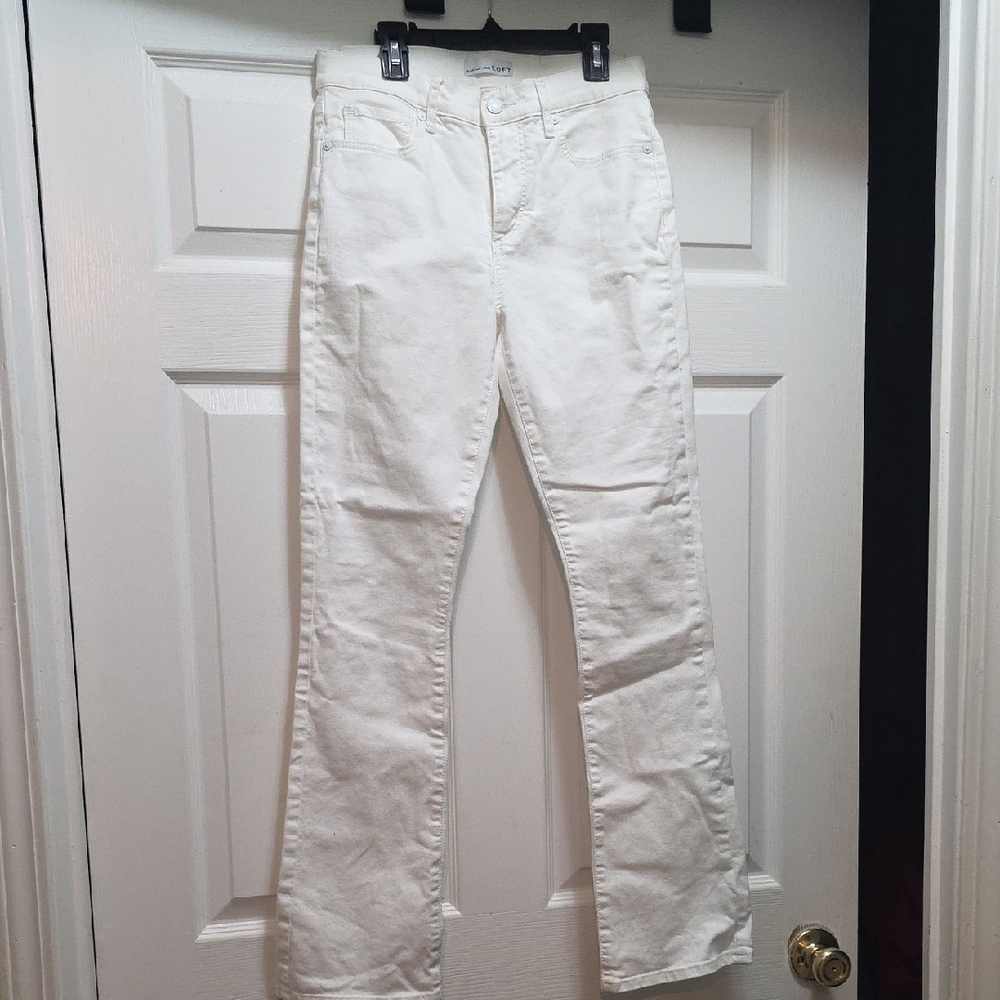 LOFT Cream Denim Pants